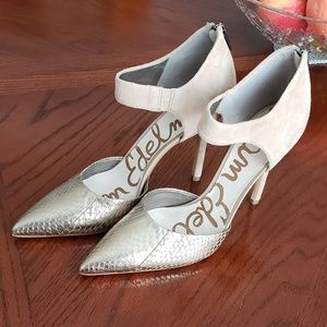 Sam Edelman | Snakeskin Suede Della Pumps